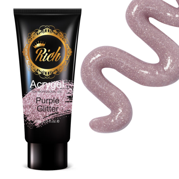 Acrygel Glitter Purple 60gr