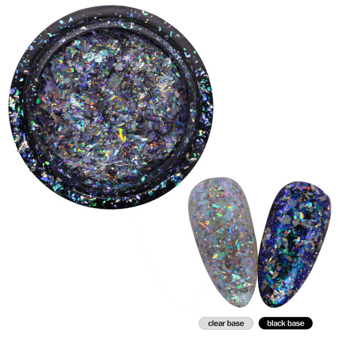 Flakes Blue Holographic