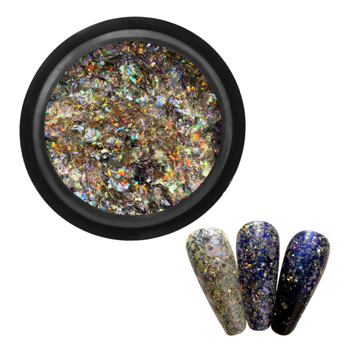Aurora turquoise flakes 02